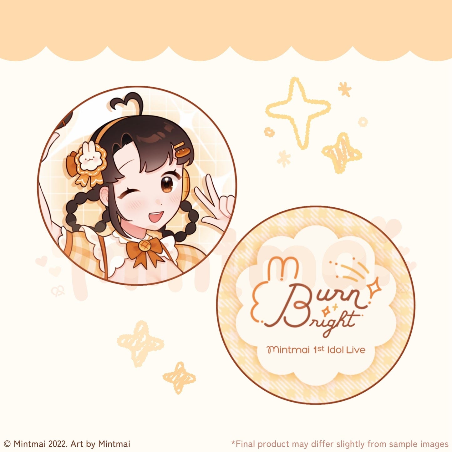 Burn Bright Can Badge Set