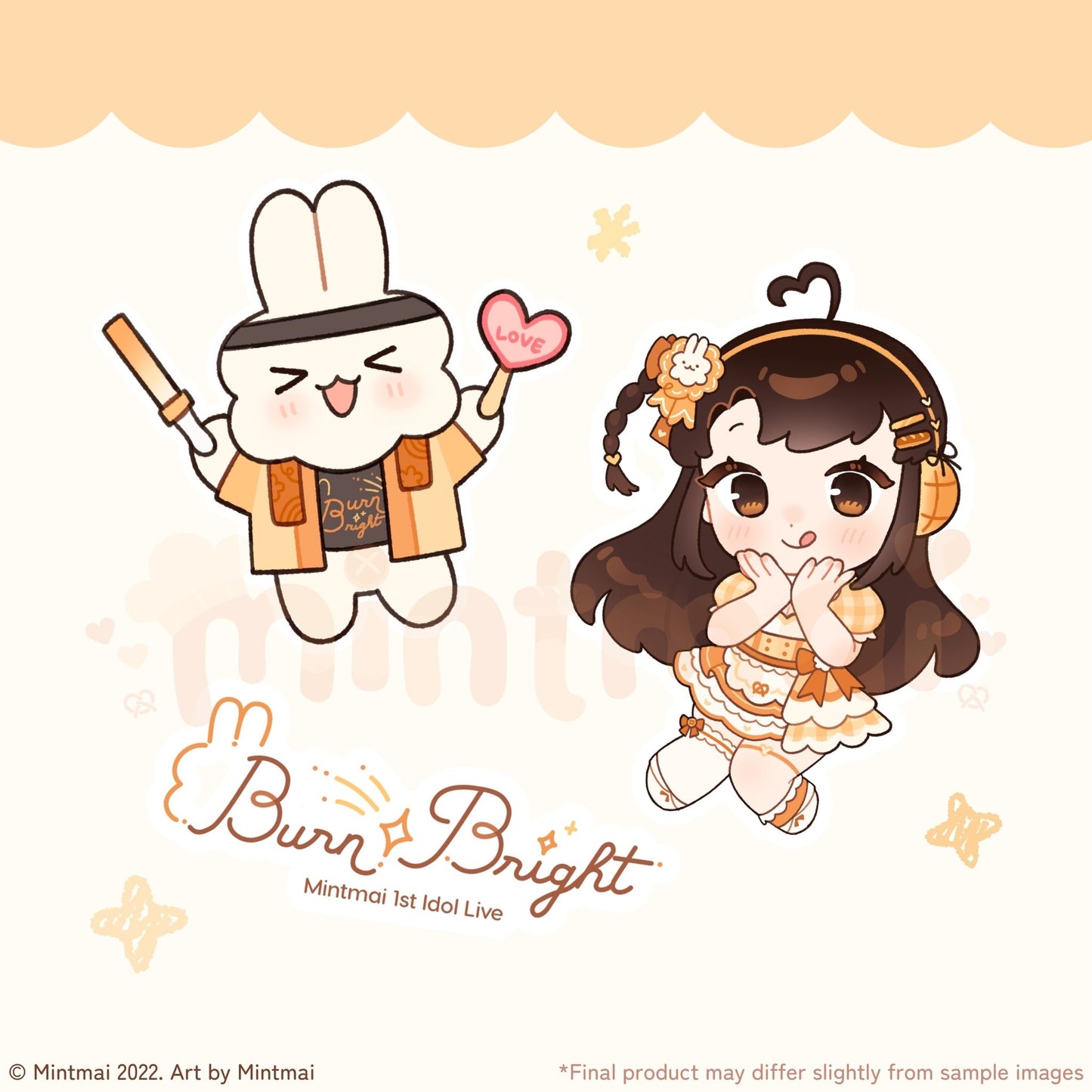 Burn Bright Sticker Set