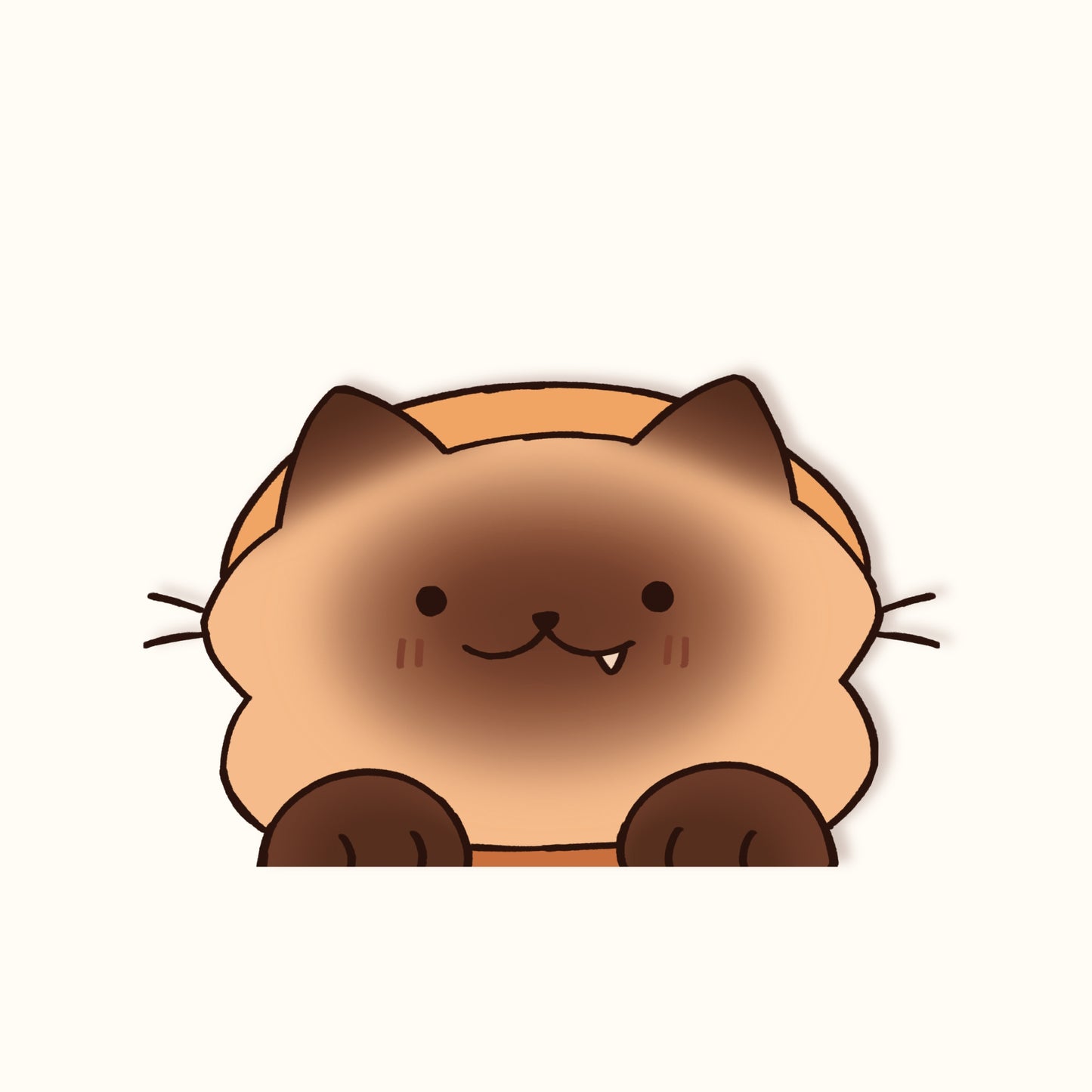 Pretzel Peeker Sticker