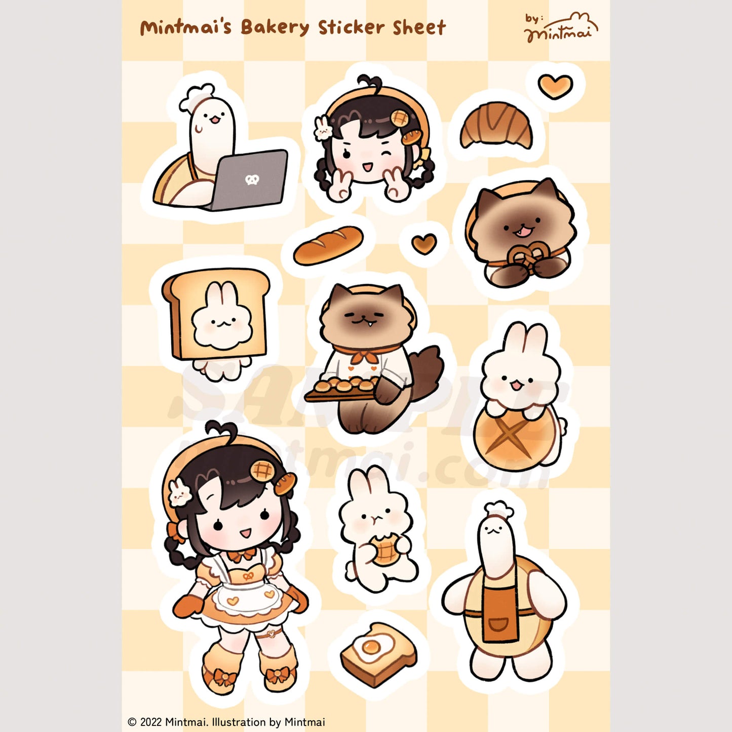 Mintmai's Bakery Sticker Sheet