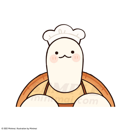 Mochi Peeker Sticker