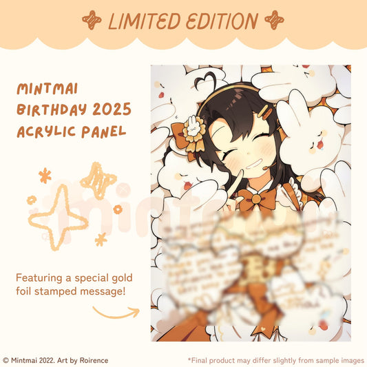Mintmai Birthday 2025 Acrylic Panel (LAST CHANCE)