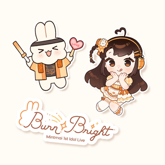 Burn Bright Sticker Set