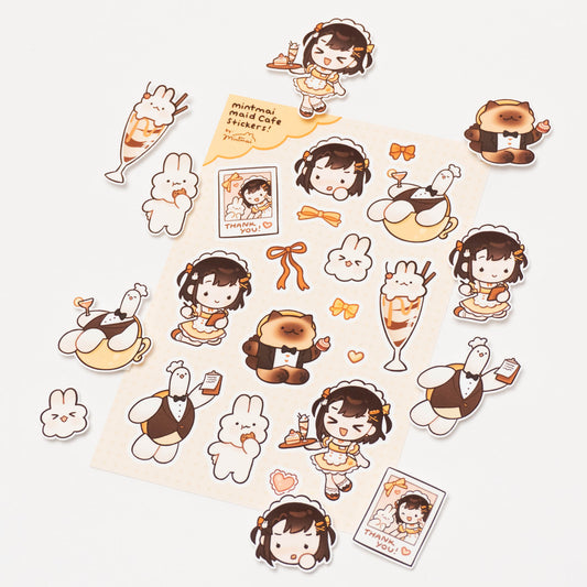 Mintmai's Maid Cafe Sticker Sheet