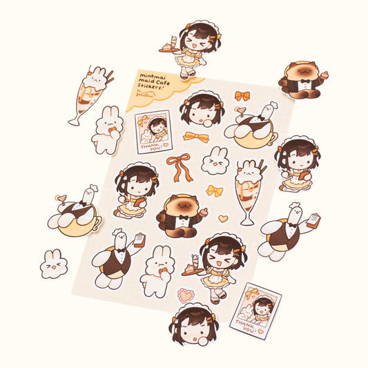 Maid Cafe Sticker Sheet